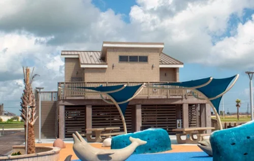 Surfside Park Restrooms, Parking and Play Area