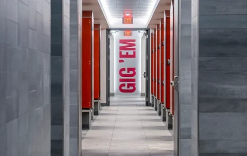 Texas A&M University Student Recreation Center Locker Room Renovation